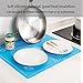 [Thickness Upgrade] Silicone Baking Mat with Measurements, Amytalk Thicken, Heat Resistance, Reusable Non-Stick Pastry Mat Non Slip Rolling Mat Dough Board Dough Kneading Mat, Blue, Easy Clean