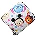 DIYJewelryDepot Foldable Shopping Bags Reusable Extra Large Grocery Bag w/ Zipper + Keychain (Tsum Tsum White)