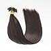U Tip Human Hair Extensions 100 Strands Keratin Pre Bonded U/Nail Tip 100% Remy Real Human Hair Soft Silky Straight 18