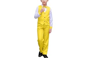 Boys Formal Suits Formal Dresswear Vest Pants Dress Shirt and Tie for Dress Clothes Wedding Outfit Graduation Suit