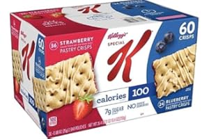Special K Pastry Crisps Breakfast Bars Variety Pack BULK (In NEYUM Packaging With Sticker)(60 count)