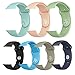 Isenxi Watch Sport Band 38mm ,7 Pack Soft Silicone Sport Wrist Strap Band Replacement With for iWatch Series 1 Series 2 (38mm-09-small)