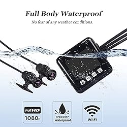 VSYSTO WiFi Motorcycle Dash Cam, 2 Inch Screen All
