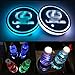 Autoxo LED Car Cup Holder Lights for Lex-US 7 Colors Changing USB Charging Mat Luminescent Cup Pad LED Interior Atmosphere Lamp 2Pcs