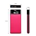 MEZONE Portable Phone Charger Power Bank 10000mah Fast Charge External Battery Charger with LCD Digital Screen, 2-USB Ports for iPhone iPad Samsung Smart Phone Tablet (hot-pink)