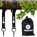 Nordic Pace Waterproof Tree Swing & Hammock Hanging Kit Straps with 2 Extra Strong 5 ft Straps, 2 Heavy Duty Snap Carabiners, Fast & Easy Swing Hanger Installation