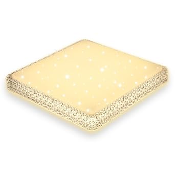 Design Led Warmweiss 2700k 3000k Quadrat Eckig Deckenleuchte 60w