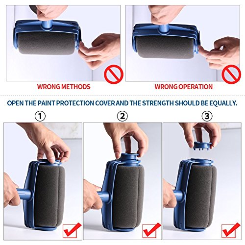 Paint Roller Brush Kit Pro, Wall Painting Handle Tool with Paint Runner