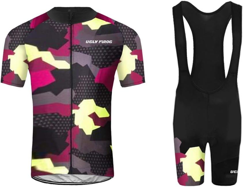 Uglyfrog 2019 New Summer Women's Short Sleeves Cycling Jerseys +3D Gel Pad BIB Shorts Road Bike Clothing