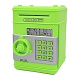 Stylebeauty Electronic Password Piggy Bank Cash Coin Can Money Locker Auto Insert Bills Safe Box Password ATM Bank Saver Birthday Gifts for Kids ( GREEN )