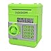 Stylebeauty Electronic Password Piggy BankCash Coin Can Money Locker Auto Insert Bills Safe Box Password ATM Bank Saver Birthday Gifts for Kids ( GREEN )