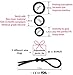 Viardeji Cock Ring Set Male Sex Toy – 3 Penis Rings and 1 Adjustable Penis Tie