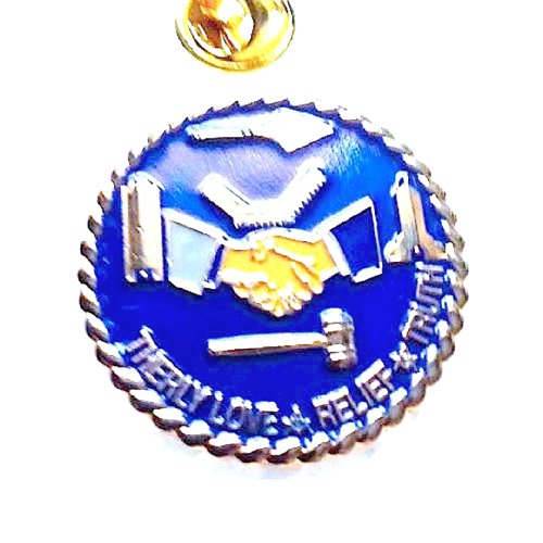 Delux Brotherly Love Relief and truth large Lapel Pin