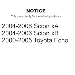 Front Wheel Bearing Pair For Scion xB Toyota Echo