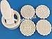 Giftshop12 Mooncake Mold Traditional White Round Cookie Cutter Mold 125g