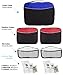 5 Packing Cubes For Travel Luggage or Suitcase + 6 Toiletry Zip Bags Organizers (DBlueDBlueRedRedWhiteWhite)
