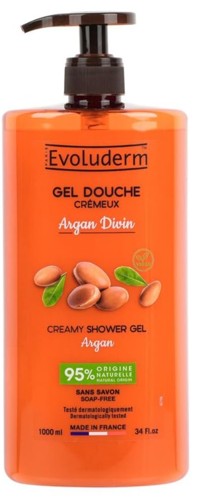 Evoluderm – Argan Oil & Shea Butter Creamy Shower Gel – 1L