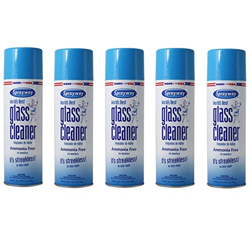 Sprayway Glass Cleaner Aerosol Spray, 19 oz, 5 Pack Pricepulse