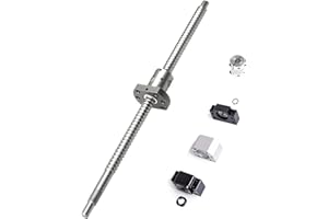 CNCYEAH Ball Screw SFU1204 1500mm Diameter 12mm,4mm Pitch Ball Screw Kit with Ballscrew Nut Housing Bracket and End Supports BK/BF10 nut housings Coupler for CNC Machine Parts