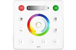 SP63AE SPI RGBCCT LED Controller DC 5V 12V 24V 300 Pixels and 2.4G Touch Remote Control Colorful Panel(RC4 RF Panel)