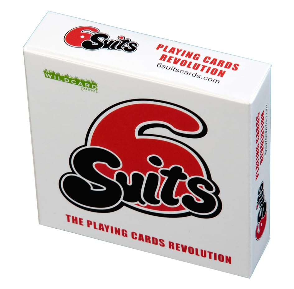 6 SUITS the Playing Cards Revolution – 6 Suits of 9 Cards - Play Poker, Rummy, Bridge, Snap and other Card Games and New Ones in Fun New Way – Novelty Card Deck Gift for all card players