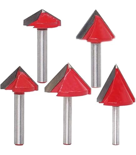 Yonico V Groove Pattern Bit Router Bit 90 Degree X 1/2-Inch Dia. 1