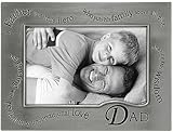 Wavy Words For Dad . . . Pewter Frame By Malden - 4x6