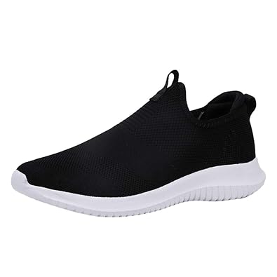 POIUDE Damen Stricken Sneaker Sportschuhe Leichte Atmungsaktive Turnschuhe Slip-on Walking Schuhe Socks Laufschuhe