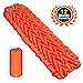 AuAg Ultralight Sleeping Mat Inflatable Sleeping Pad with Air-Support Cells Design for Hiking, Backpacking, Camping, Traveling