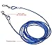 Dog Tie Out Cable and Stake,Focuspet Pet Leash with Tie Out Outdoors Yard Camping Medium Small Dogs Up to 60 Pound 18'' Stake 10 Ft 16 Ft 33 Ft Cable Blue 10 ft
