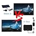GreenYellow - Indoor Digital HDTV Amplified Television Antenna Freeview 4K 1080P HD VHF UHF for Local Channels 120 Miles Range with Signal Amplifier Support All TV's-13ft Coax Cable 