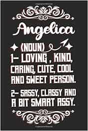 Angelica Definition Personalized Name Angelica Notebook  Angelica