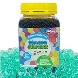 Magic Beadz - Turquoise Green Gel Water Beads - Transparent Jelly Pearls - Vase Filler - Wedding Centerpiece - Candles - Flower Arrangements - Over 30,000 Beads - 11oz Jar Makes Over Ten Gallons