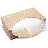 Wevac 6''x10'' & 8''x12'' 300 Count Food Vacuum Sealer Bags Keeper, PreCut Quart, Ideal for Food Saver, BPA Free, Commercial Grade, Great for storage, meal prep and Sous Vide