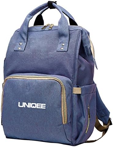 Diaper Bag Multi-Function Waterproof Travel Backpack Nappy Bags for Baby Care - UNIQEE Large Capacity Stylish Durable Mummy Backpack Insulated Pockets Waterproof Changing Pad (One Size, Sky Blue)
