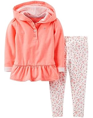 2 Piece Hooded Set (Baby) - Peach-6 Months