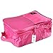 Simmer Stone Portable Waterproof Travel Shoe Tote Bag/case/organizer,hold 3 Pairs of Shoes,perfect for Travel/ Business Trip/ourdoor Sport (Peach Red)
