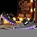 AFFINEST High Top USB Charging LED Shoes Flashing Fashion Sneakers for Kids Boots