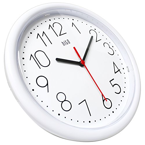 hito Silent Wall Clock Non Ticking 10 inch Excellent Accurate Sweep