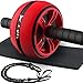 LAFENI Ab Roller, Home Abdominal Exercise Equipment Core Workout Machine Wider Ab Roller Wheel with Resistant Band