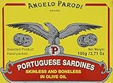 Angelo Parodi Premium Portuguese Sardines Skinless and Boneless in Olive Oil - 3.71 Oz, 5-Pack - BL/SL