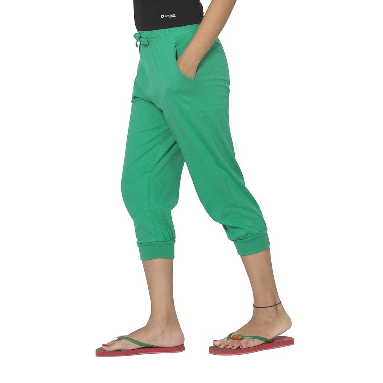 clifton women's comfort capri - stump green