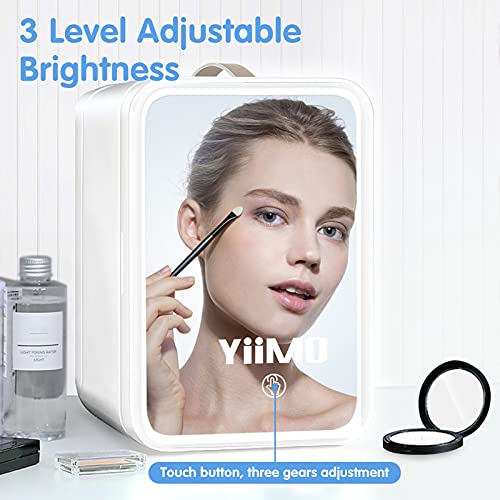 Mini Fridge for Skincare Beauty, YiiMO 4L 6Can Protable Small