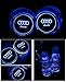 JSAMZ Car Logo LED Cup Pad led Cup Coaster USB Charging Mat Luminescent Cup Pad LED Mat Interior Atmosphere Lamp Decoration Light (Audi)