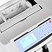 Pyle Upgraded Bill Counter Machine - Cash, Automatic Counting, Toploader, UV & MG Counterfeit Detection, UV Scanning, LCD Display, 1500 Pieces Per Min, U.S. & Canadian Dollar, Euros & Pound - PRMC500