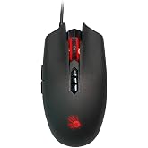 Bloody SP80 Optical Switch Gaming Mouse - Fastest Mouse Switch in Gaming - Enthusiast Grade Gaming Sensor - 8 Programmable Buttons - Non-Slip Rubberized Texture - Black - 16,000 FPS