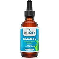 Pure Plant-Based Squalane Oil Boosted with Vitamin E (LARGE 2 oz) - Organic ECOCERT/USDA Certified Squalane Derived from Suga