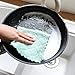 FarJing 4Pcs Dishclout Hanging Hand Towels,Dish Cloth for Washing Dishes Dish Rags Coral Velvet Nonstick Oil Washcloths