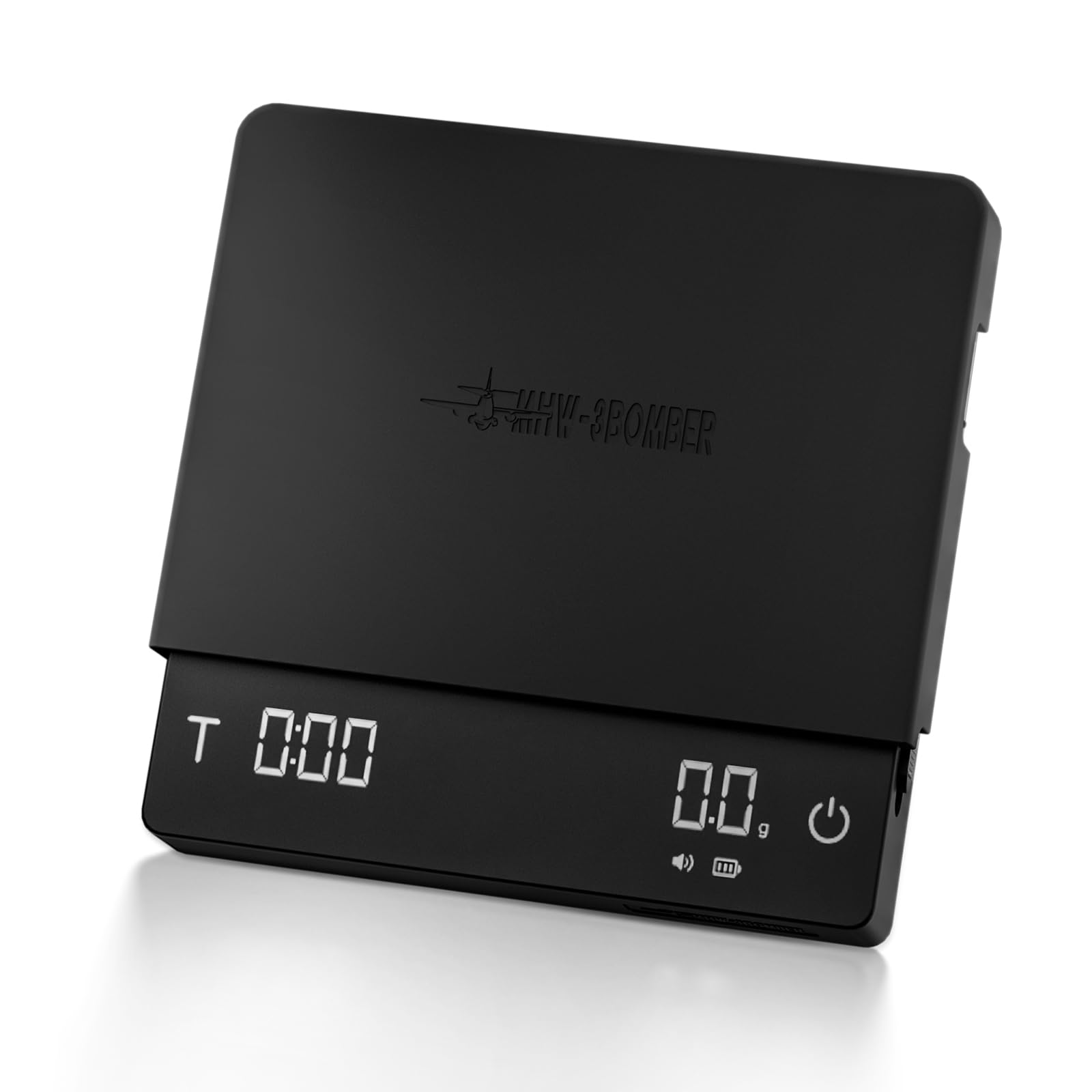 Photo 1 of MHW-3BOMBER Large Coffee Scale with Timer, Digital Pour-Over Scale with Flow Rate, 2kg/0.1g Accurate Espresso Scale, 3-Mode, Rechargeable Coffee Bean Weight Scale for Pour Over, Espresso,Black,ES5663