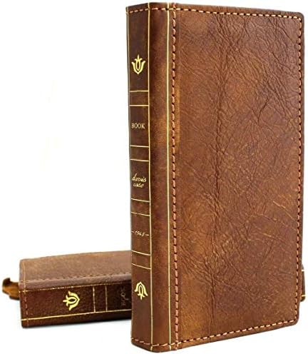 JAFO Genuine Vintage Leather Case for Samsung Galaxy S10 Plus Wallet Bible Book Soft 10 Handmade Cards Slots